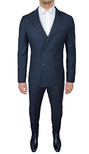 Robe pour homme Evoga de couturière costume de smoking bleu foncé 56