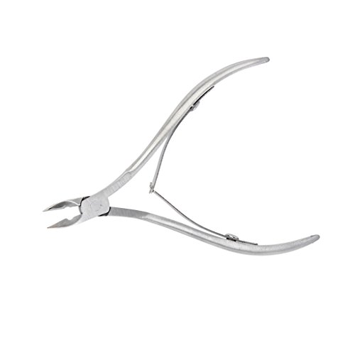 TOOGOO (R) Stainless Steel 1/2 Jaw Single Spring Cuticle Clipper Ingrown Toenail Nipper for Nail Art Manicure Pedicure by Generic
