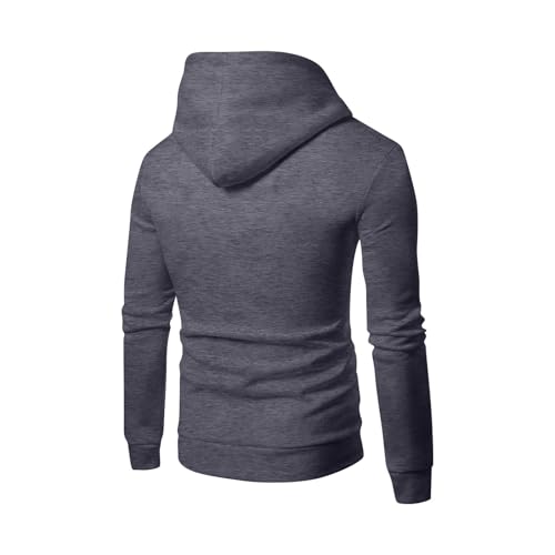 Mens Hoodie Casual Fleece Lined Pullover Hoodie Classic Pockets Workout Lightweight Cotton Fall Winter Clothes2