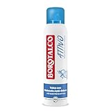 Borotalco, Deodorante Spray Attivo Blu, Formula Senza Alcool e con Talco con Molecole Anti-Odore, Efficacia Fresca, 48h di Efficacia, Profumo di Sali Marini - 1 Flacone da 150ml