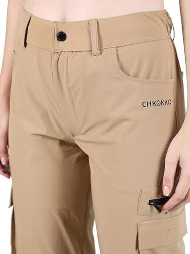 Image of CHKOKKO Women's Regular Fit low Rise Track Pant