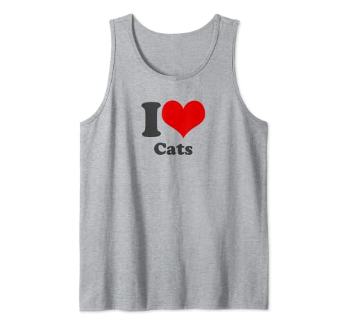 I Love Cats Retro Vintage Atlético Camiseta sin Mangas