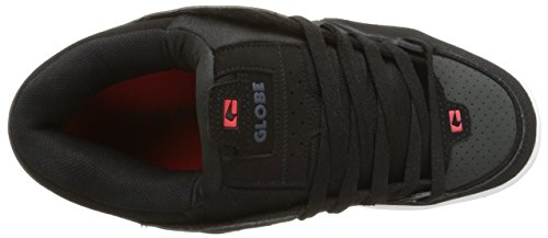 Image of Globe Fusion Skate Shoes Trainers - Black /Night /Red - UK 9 / US 10 / EU 43