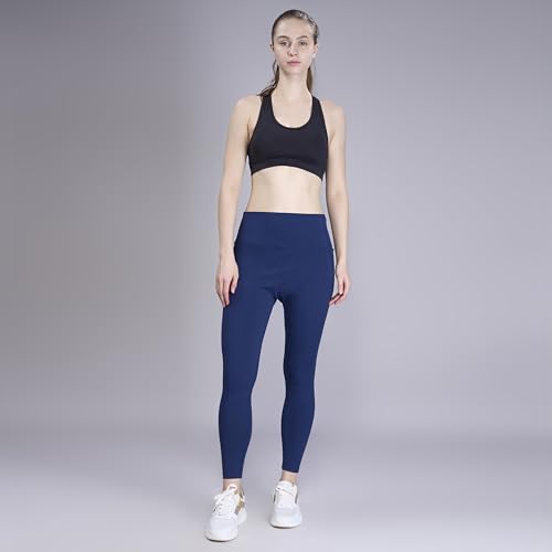 Image of HERSENSE Women's High Waisted Leggings with 2 Deep Pockets | Stretchable Activewear Tights for Gym, Yoga, Running & Workout | Comfortable Fit Black