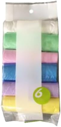 Small Trash Bags, 4 Gallon Clear Strong Thick Heavy Duty Unscented Plastic Bathroom Trash Bags with Handle Colored Tall Kitchen Trash Bag for Office Home Living Room Bedroom Outdoor (Multi Color)