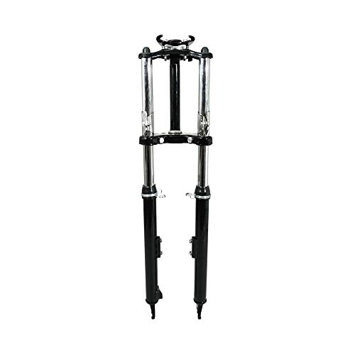 Fourche Peugeot 103 SP SPX noire P2R contre le guidon qui tremble