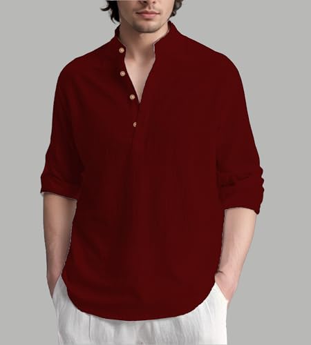 Image of Slim Fit Short Kurta for Men and Boys.(KRT BTN06, Navy Blue)