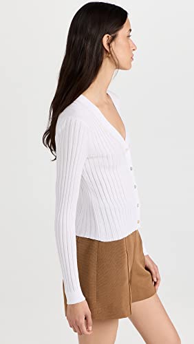 Image of Vince Women's Ribbed V Neck Cardigan