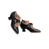 Style Bavarois Authentique et Confortable: Ces chaussures femme incarnent l'élégance vintage du style bavarois traditionnel Oktoberfest. Leur talon bloc stable et leurs semelles intérieures rembourrées garantissent un confort toute la journée, même pendant les longues fêtes.