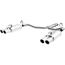 MagnaFlow Cat-Back Performance Exhaust System 15658 - Street Series, Stainless Steel 2.5in Main Piping, Quad Split Rear Exit, Polished Finish 3.5in Exhaust Tip - Corvette Performance Exhaust Kit