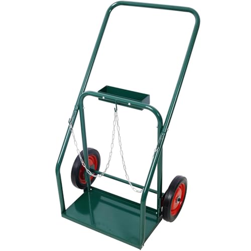 Carretilla para cilindros capacidad 440lbs con ruedas de goma 10 in miniatura 6