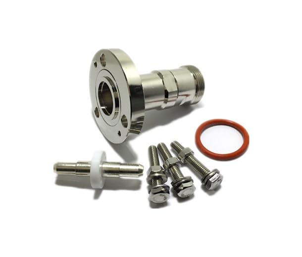 50ohm 7/8 EIA Flange Panel Mount to 7/16 Din Female Adaptor Connector