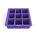 Bakerpan Silicone Ice Cube Tray, Ice Cube Mold for Whiskey, Old Fashioned, Bourbon, Cocktails, Ice Cube Molds, Ice Tray, 1.5 Inch Square Cubes - Set of 2
