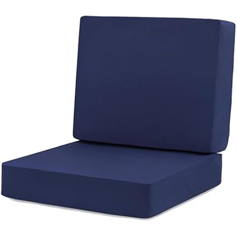 Sqodok 2 Packs 25x25x5 inch seat Cushion Covers and 2 Packs 25x25x5 inch Back Cushion Covers Cover