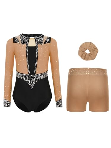 Ensemble tenue patinage artistique et spectacle de danse pour fille TiaoBug