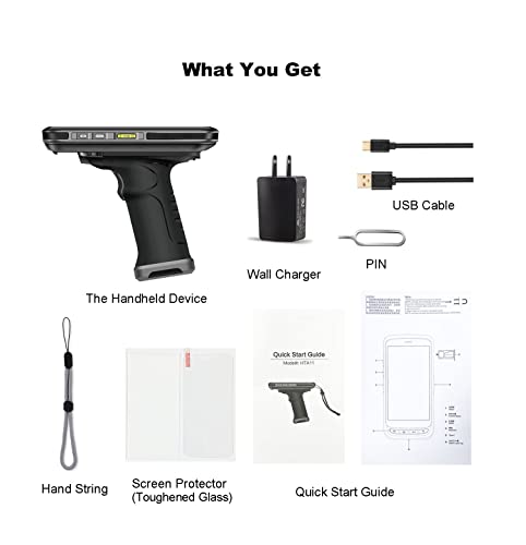 Android Handheld Data Terminal Mobile Computer with 1D & 2D PDF417 Barcode Scanner 3G 4G WiFi BT GPS, Ergonomic Pistol Grip for Warehouse Inventory - Image 8