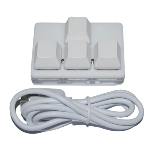 Clavier de jeu mécanique USB à 4 touches programmables et switchs remplaçables à chaud