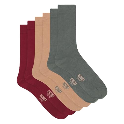 Chaussettes respirantes en coton DIM Homme anti-frottement contre la transpiration des pieds