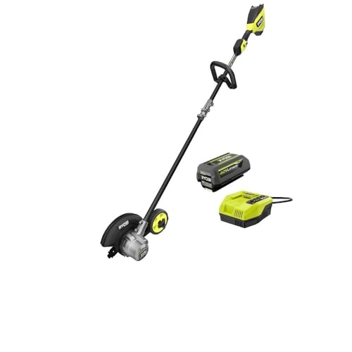 RYOBI 40V HP Brushless Stick Lawn Edger with 4.0 Ah Battery