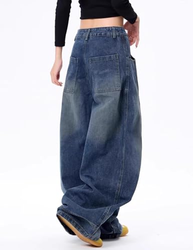 Baggy Jeans for Women Men Wide Leg Jeans High Waisted Vintage Casual Trendy Denim Pants2