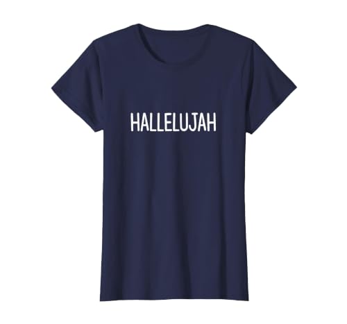 Hallelujah - T-Shirt, Women, Navy Blue, Small