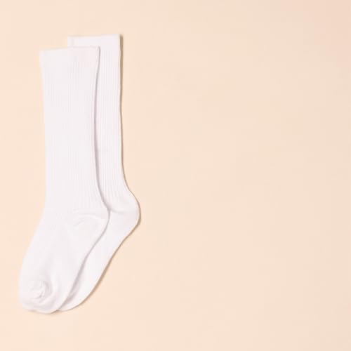 Amazon Essentials Unisex Kids' Casual Cotton Ribbed Knee High Socks, 6 Pairs2