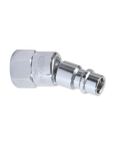 KS Tools Kugelgelenk Stecknippel aus Metall 1/4' 515.3395 46mm I Schlauchanschluss Adapter für Druckluftschläuche I Druckluftkupplung für Lackierpistolen
