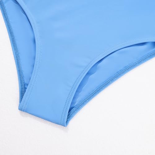 Weixinbuy Girl's Swimsuit 3 Piece Bathing Suit Criss Cross Spaghetti Strap Bikini Sets with Cover Up Skirt Beach Swimwear4