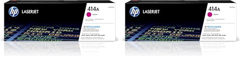 Image of HP 414A Magenta Toner Cartridge | Works with Color LaserJet Enterprise M455dn,MFP M480f,Pro M454,MFP M479 Series | W2023A,(Pack of 2)
