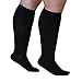 Mojo Compression Socks for Women and Men 20-30mmHg Wide Calf - Plus Size Women and Mens Compression Stockings for Bariatric Surgery, DVT, Lymphedema - Black, 4X-Large - AB201