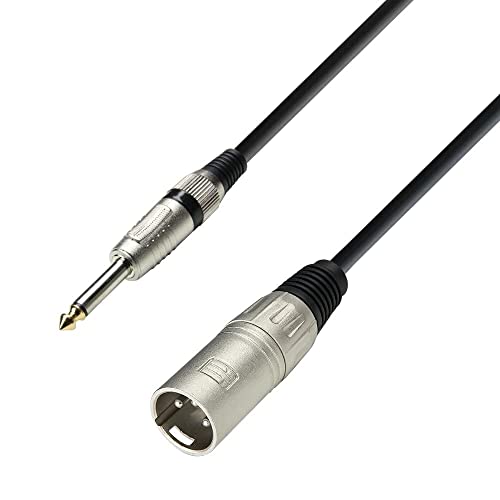 Adam Hall Cables 3 STAR MMP 0100 - Cable de Micro de XLR macho a Jack 6,3 mm mono 1 m Cover