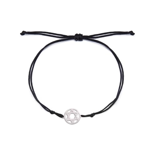 Pulsera Estrella de David de Acero Inoxidable miniatura 1