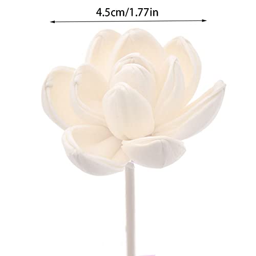 Set de 5 palitos difusores florales de ratán y madera miniatura 5