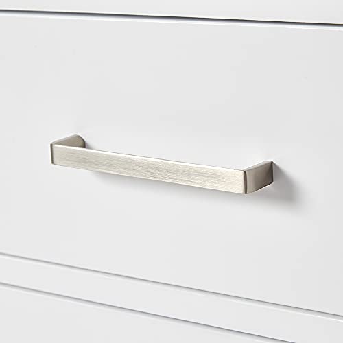 Ariel 60" Inch White Bathroom Vanity Base Cabinet With Single Sink Configuration | 2 Soft Closing Doors And 9 Full Extension Dovetail Drawers | Satin Nickel Hardware | 60" X 21.5" X 34.5" #TOP6