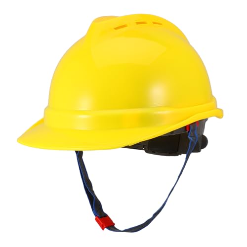 HOMSFOU Casco duro de construcción para adultos, gorra de protección para la cabeza, sombreros de seguridad, gorra protectora, sombrero de construcción, sombrero de trabajador de la construcción,