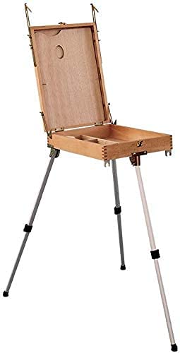 CWCQGH Artist Easel Stand Tripod Display Easel Tripod Artist Easel Painting Easel Portable Picture Box Studio Multifunction Desktop Easel Aluminum Alloy Support Easels