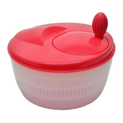 Seca Salada Centrífuga Plástico 5 Litros Manivela (Vermelho)