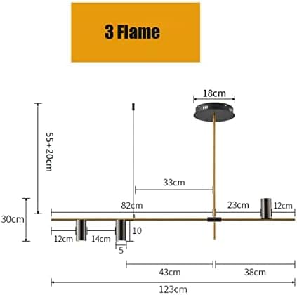 Lampe suspendue LED dimmable avec télécommande pour table de salle à manger - 6