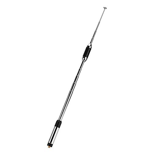 Antena walkie talkie telescópica SMA hembra para montaña y actividades al aire libre