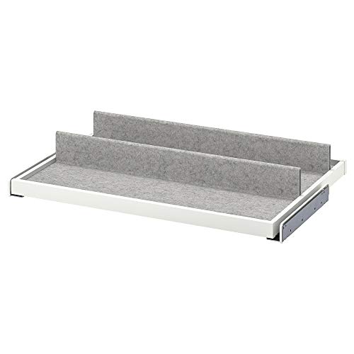 KOMPLEMENT plateau coulissant avec insert protège chaussures des rayures 75cm