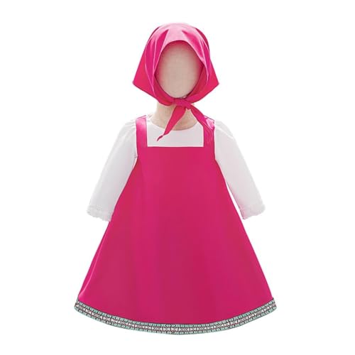 Disfraz Vestido Sarafan para Niñas 12-18 Meses Fucsia miniatura 1