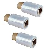 👍 Modelo universal: esta envoltura retráctil mini es adecuada para empaquetar artículos de varias formas y tamaños. Es válida para colocar en un aplicador cilíndrico (no incluido) y así envolver la mercancía mucho más rápido
