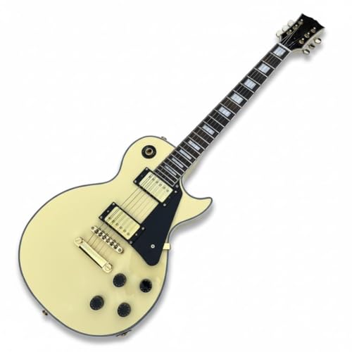Guitare electrique Single Cut pour scene et studio couleur creme HH