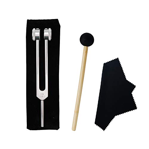 Mr. Sleeply 136.1Hz Tuning Fork, OM Tuning Fork, Chakra Tuning Energy Fork for Healing Devotional Meditation Centered - Sound Healing Tool Great for Heart Chakra Yoga