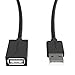 SABRENT 22AWG USB 2.0 Extension Cable - A-Male to A-Female [Black] 10 Feet (CB-2010)