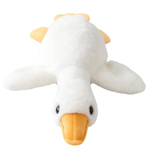 TioRacY Ente Kuscheltier PlüSchtier Gans, 50 cm Große Gans Spielzeug, Ideal als Schlafkissen und Dekoration, Kinder und Erwachsene
