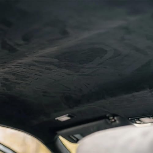 Ciel de toit voiture en daim auto-adhésif 50x140 cm pour pavillon et console