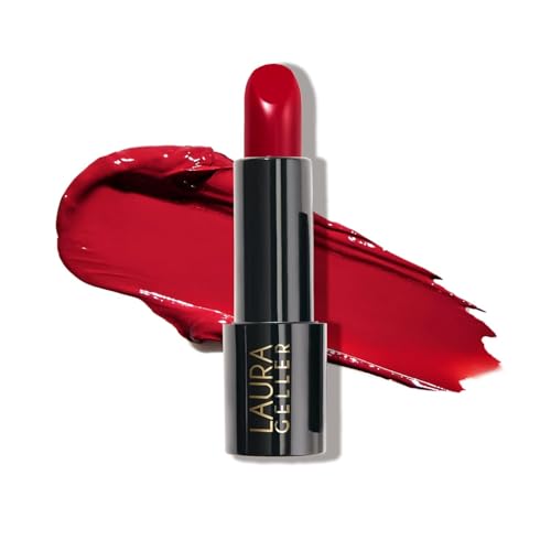 LAURA GELLER NEW YORK Modern Classic Lipstick - Red Radiance - Ultra-Rich Color - Luxurious and Lightweight - Cream Finish