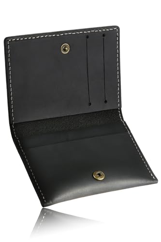 [亀登鞄製作所] クレカケース メンズ カードケース クレジットカードケース 本革 カード入れ 薄型 (ブラック)
