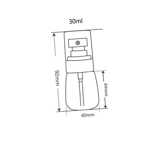 VALICLUD 3Pcs Transparent Blue Pink Sunscreen Sprayers Pump Bottles Fine Mist Refillable Subpackaging Travel Spray Bottles for Outdoor Use